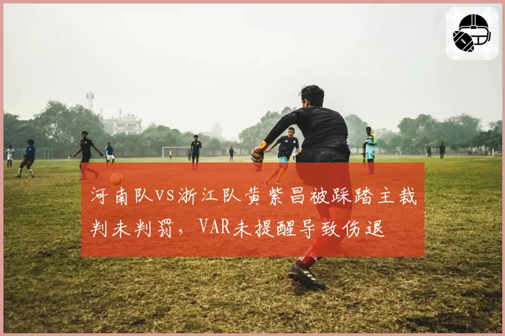 河南队vs浙江队黄紫昌被踩踏主裁判未判罚，VAR未提醒导致伤退